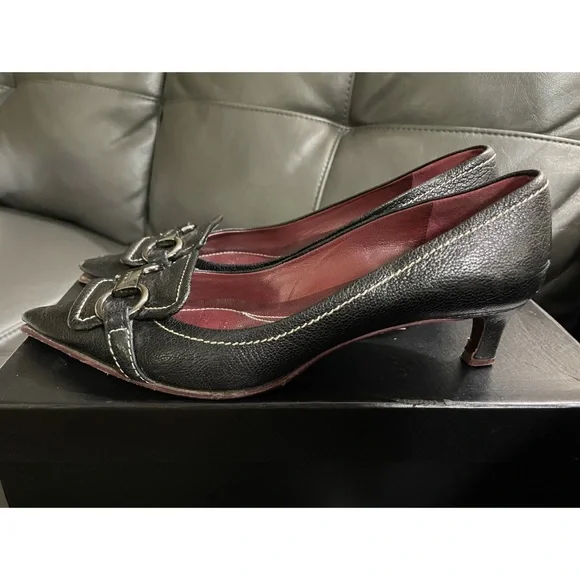 Furla Black Leather Women's Shoes - Picture 2 of 9